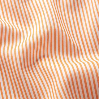 Leichter Tencel-Stoff feine Streifen – orange/weiss, 