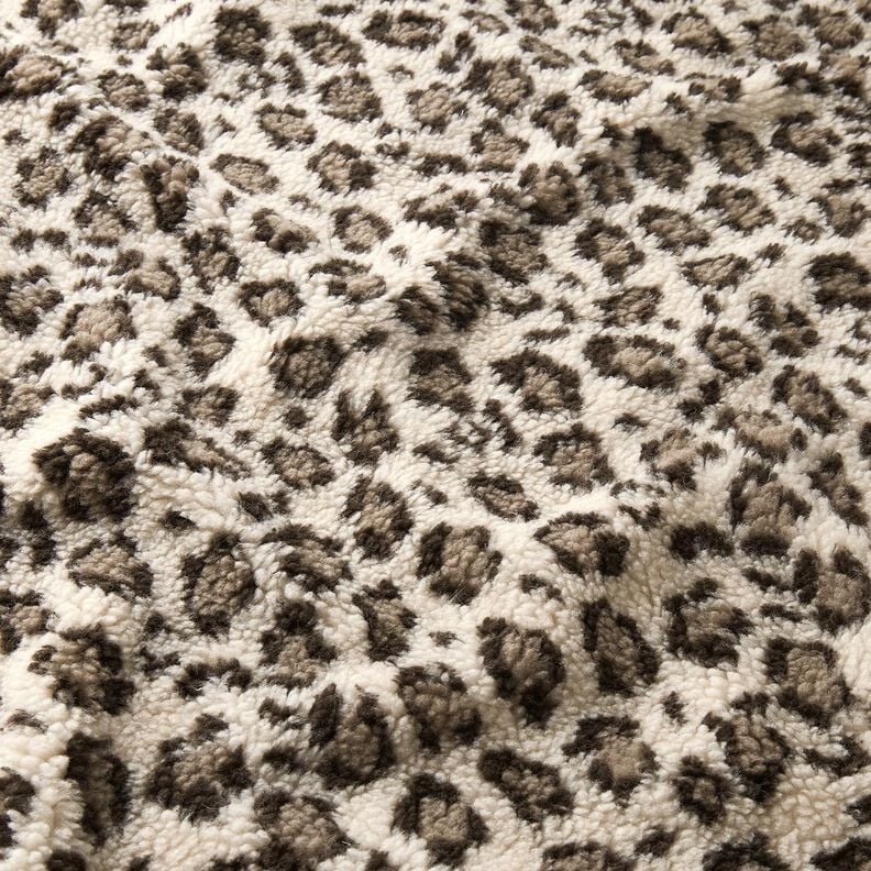 Teddyplüsch Leoprint – hellbeige/düne,  image number 2