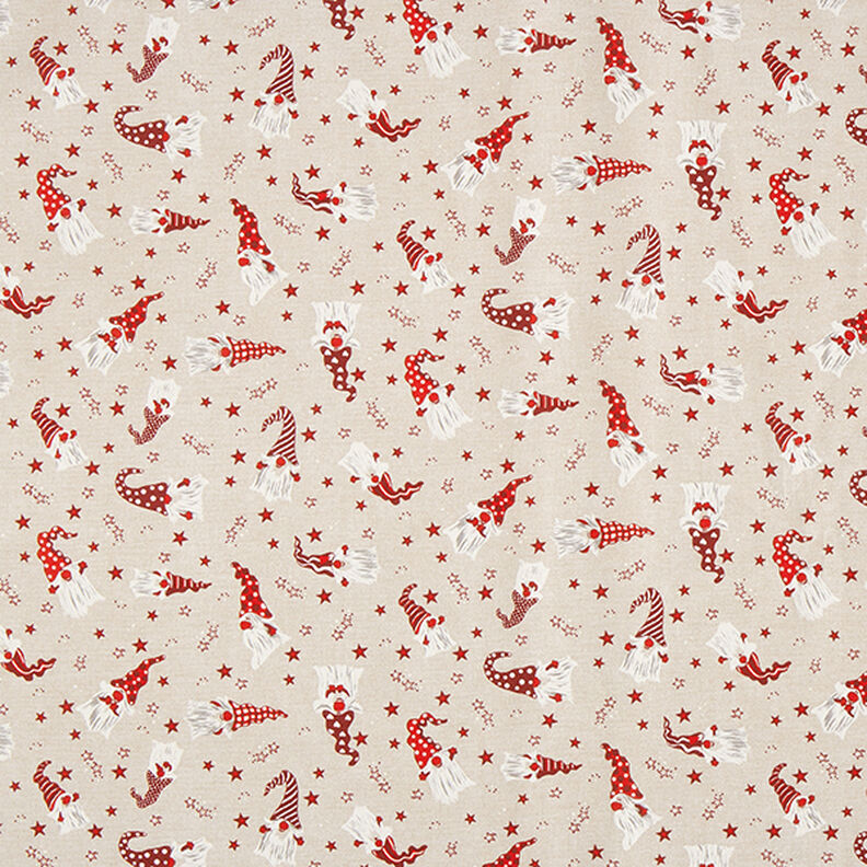Dekostoff Canvas Wichtel – beige,  image number 1