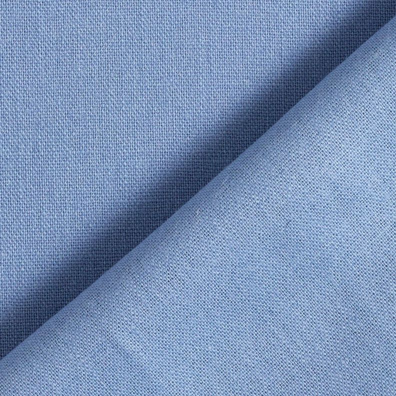 Reinleinen schwer Uni – helljeansblau, image number 3