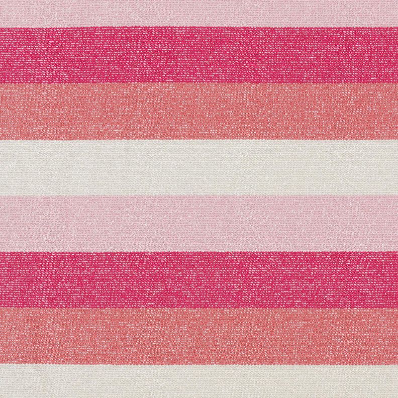 Glitzerjersey Streifen – pink/koralle,  image number 1
