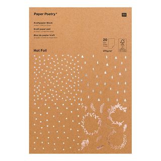 Kraftpapier Block Weihnachten [ A4 | 270 g/m² | 20 Blatt ] | Rico Design, 
