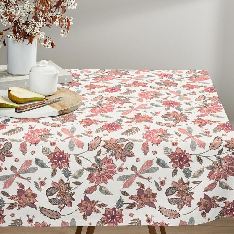 Halbpanama grosse Bl&uuml;ten &ndash; natur/schilf,  image number 6