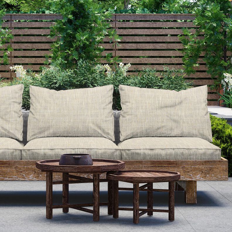 Outdoorstoff Struktur Melange – cashew,  image number 6