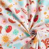 Baumwollpopeline buntes Gewusel– nebelgrau,  thumbnail number 3