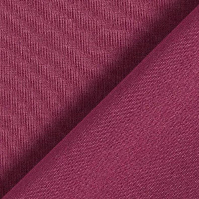 Baumwolljersey Medium Uni – bordeauxrot,  image number 5