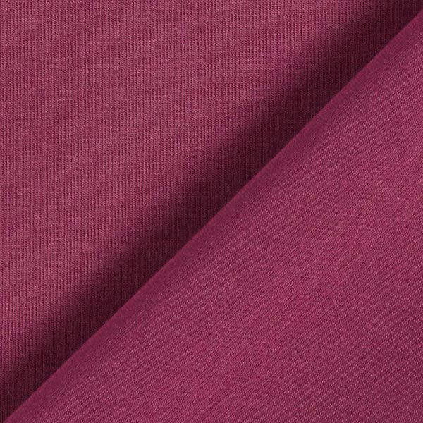 Baumwolljersey Medium Uni – bordeauxrot
