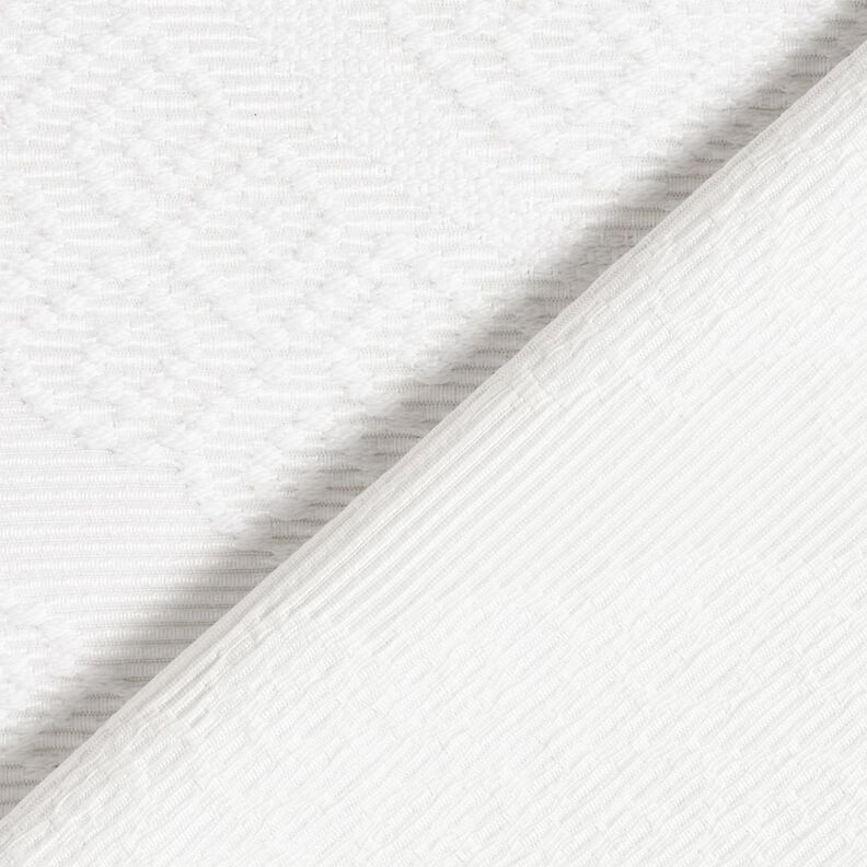 Dekostoff Jacquard dekorative Rauten 275 cm – weiss, image number 4