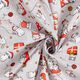 Baumwollstoff Cretonne Weihnachtskatze – silbergrau/rot – Muster,  thumbnail number 3