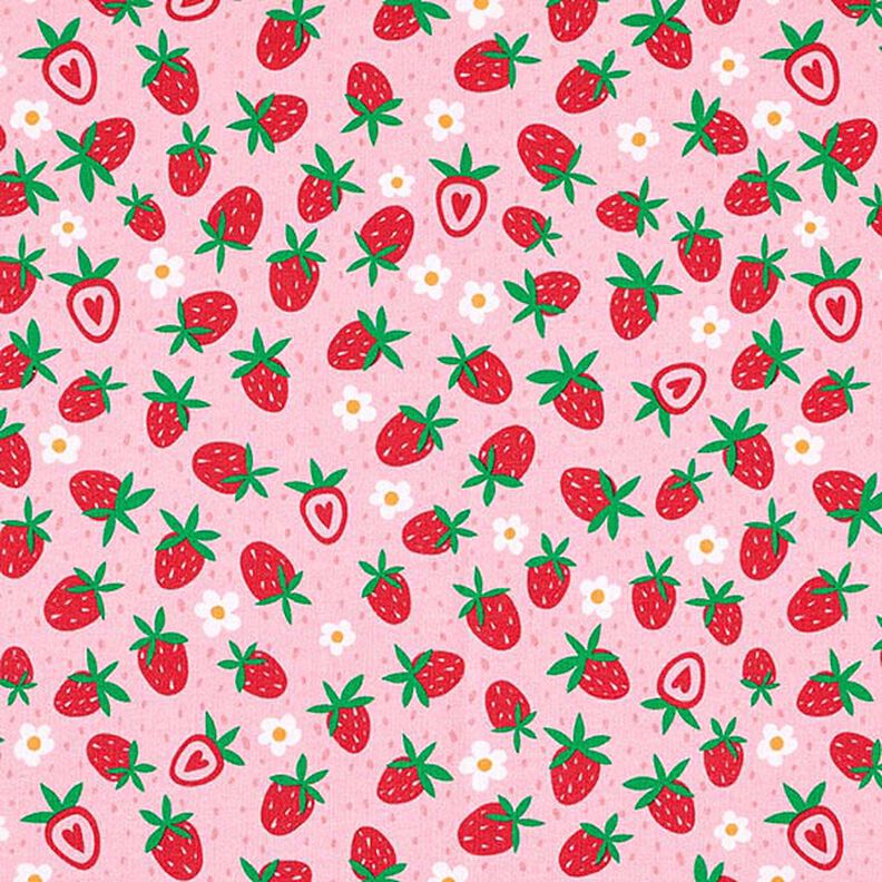 Stoffpaket Jersey süße Erdbeeren | PETIT CITRON – rosa,  image number 4