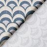 Baumwollstoff Popeline elegante Bögen – blaugrau/helltaupe,  thumbnail number 4