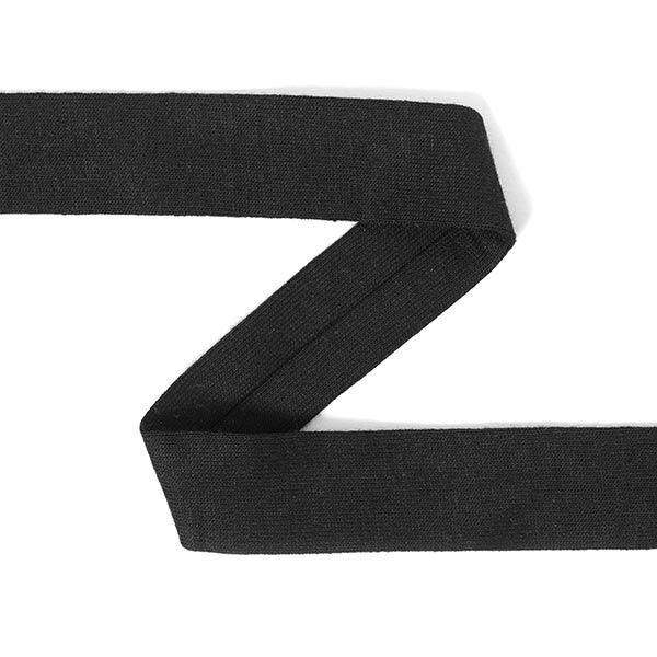 Jersey Schrägband Uni | 11 – schwarz,  image number 1