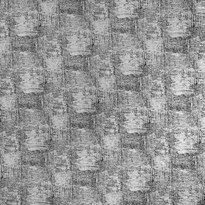 Strickstoff Metallic Print abstrakt – silber metallic/schwarz, 