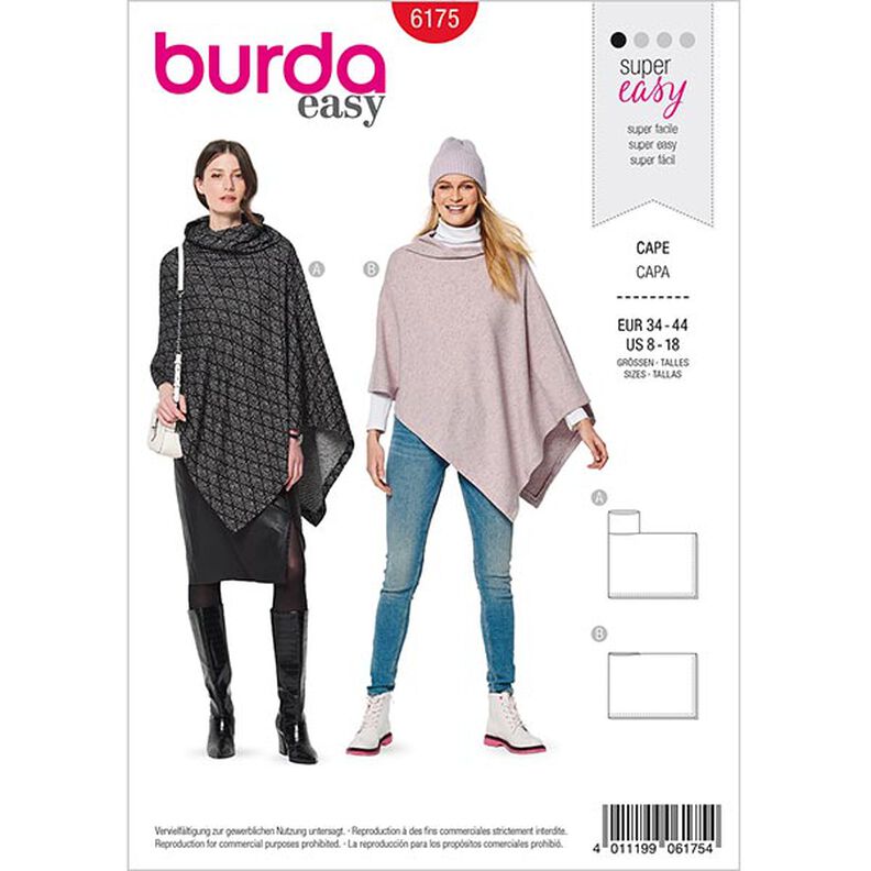 Cape | Burda 6175 | 34-44,  image number 1