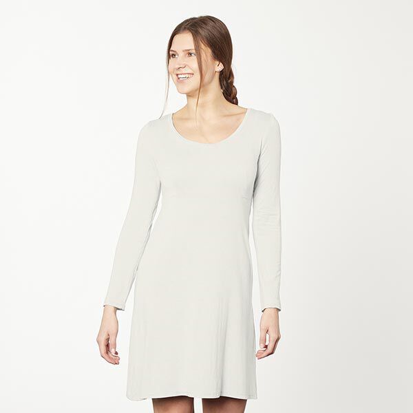 GOTS Baumwolljersey | Tula – wollweiss | Reststück 50cm