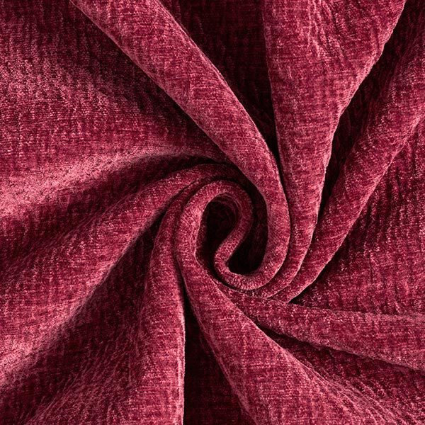 Polsterstoff Chenille 3D-Effekt – bordeauxrot, image number 3