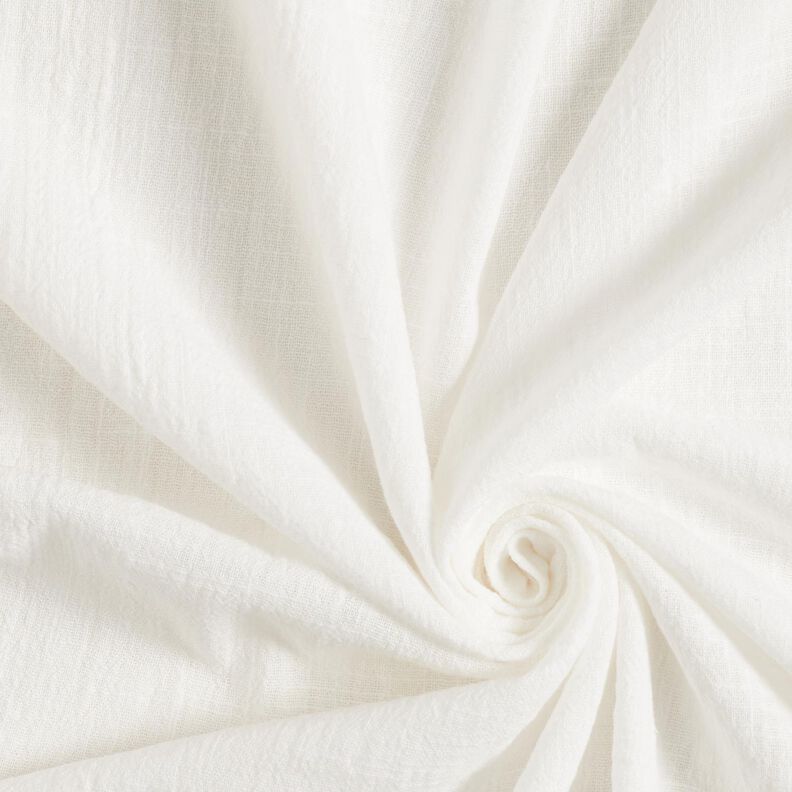 Baumwollstoff Leinen-Optik – wollweiss,  image number 1