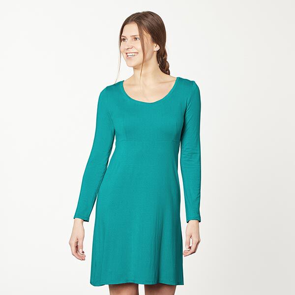 Baumwolljersey Medium Uni – türkis | Reststück 50cm