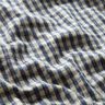 Mantelstoff Woll-Mix kleines Karo – beige/blau,  thumbnail number 2