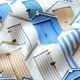 Outdoorstoff Canvas Strandhäuser – blau/weiss,  thumbnail number 2