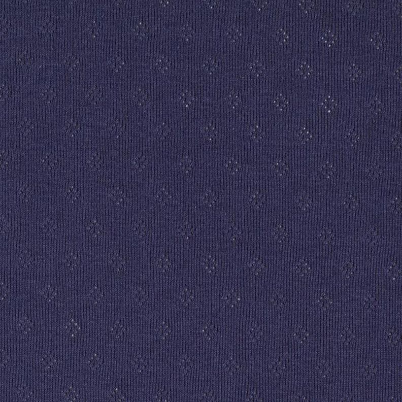 Feinstrickjersey mit Lochmuster – marineblau,  image number 3