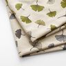 Dekostoff Halbpanama Ginkgoblätter – grau/natur,  thumbnail number 3