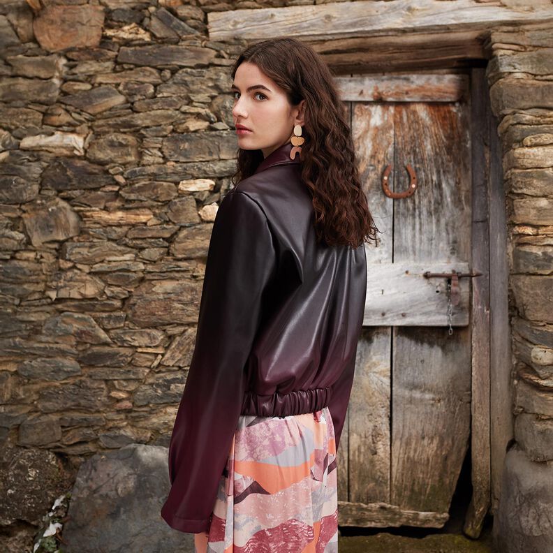 Kunstleder Farbverlauf | Katia Fabrics – schwarz/bordeauxrot, image number 7