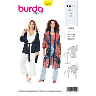 Kimono | Burda 6244 | 34-44, 