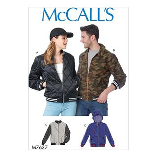 Misses / Herren Bomber Jacke | Blouson Jacke | McCalls 7637 | 46-56, 