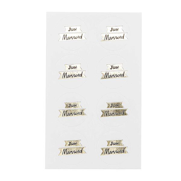 Sticker Just Married| Rico Design – weiss/gold, image number 3