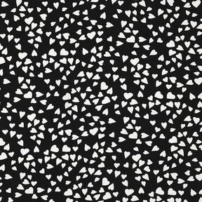 LENZING&trade; ECOVERO&trade; Viskosestoff Herzen &ndash; schwarz/weiss, 
