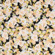 Viskosestoff Expressive Blumen – schwarz,  thumbnail number 1