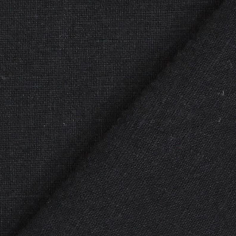 Leinenstoff Ramie-Mix stonewashed, schwere Qualität – schwarz,  image number 3