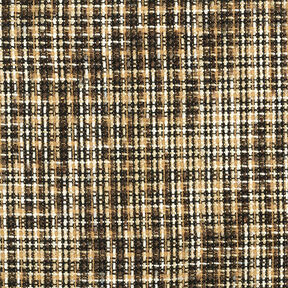Mantelstoff Woll-Mix Karo – beige/schwarz, 