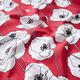 Dekostoff Panama Mohn – karminrot/weiss,  thumbnail number 2