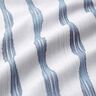 Dekostoff Halbpanama Wellenstreifen – blau,  thumbnail number 2