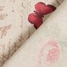 Dekostoff Halbpanama romantische Collage – natur/hellbeere,  thumbnail number 4