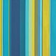 Outdoorstoff Canvas Streifen – blau/senf,  thumbnail number 1