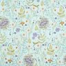 Baumwollstoff Popeline Wildblumen – hellmint/lavendel,  thumbnail number 1