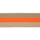 Taschengurtband Neon [ 40 mm ] – neonorange/beige,  thumbnail number 2