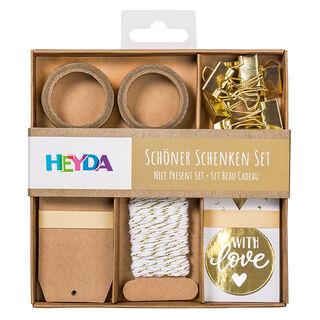 Geschenkset „Schöner Schenken“ – gold, 