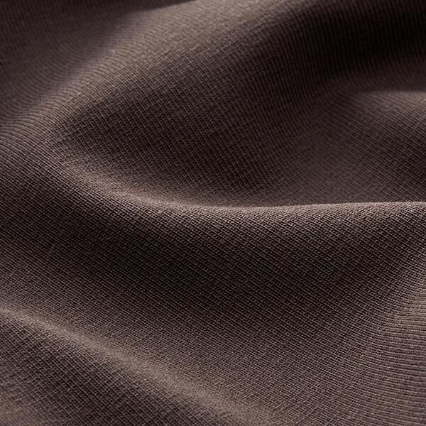 Baumwolljersey Medium Uni – dunkelbraun,  image number 4