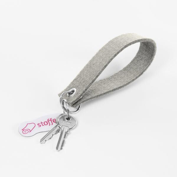 Filz 90cm / 3mm stark Melange – grau | Reststück 50cm