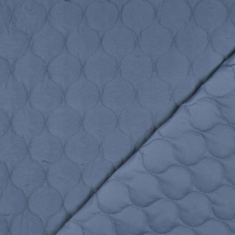 Steppstoff Kreismuster | Poppy Fabrics – jeansblau,  image number 4