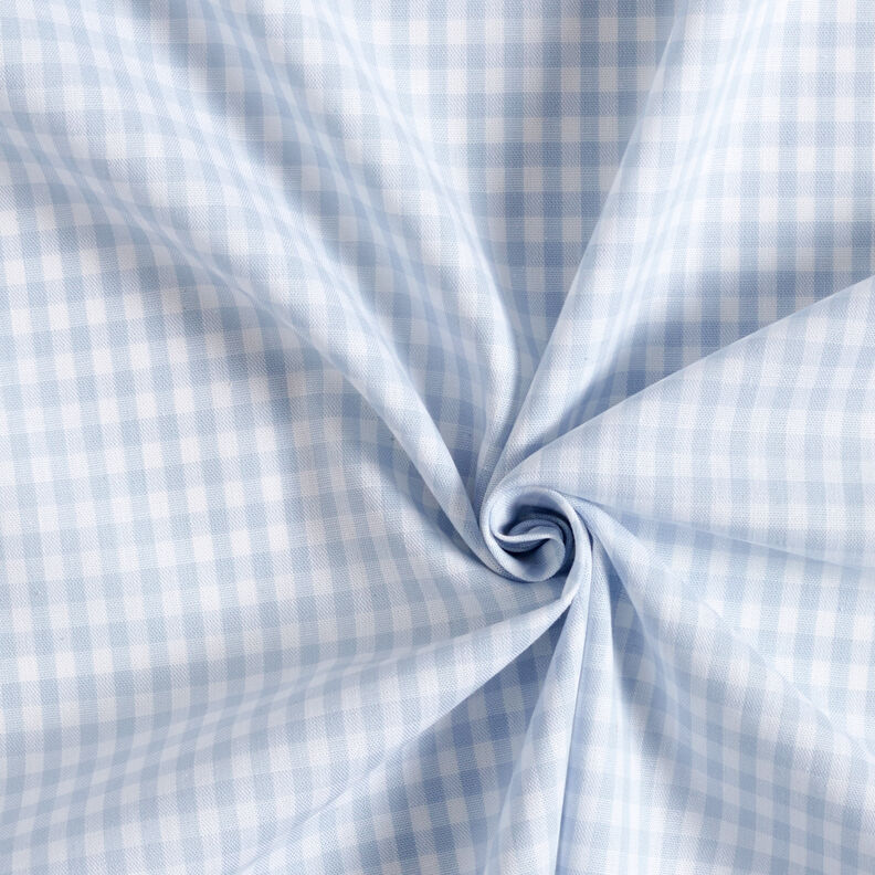 Baumwollstoff Vichykaro 0,5 cm – helljeansblau/weiss,  image number 3