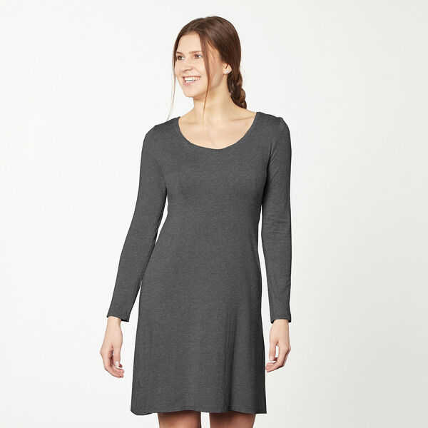Baumwolljersey Medium Melange – anthrazit | Reststück 100cm