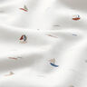 Baumwolljersey Segelbötchen – wollweiss | Reststück 100cm,  thumbnail number 2