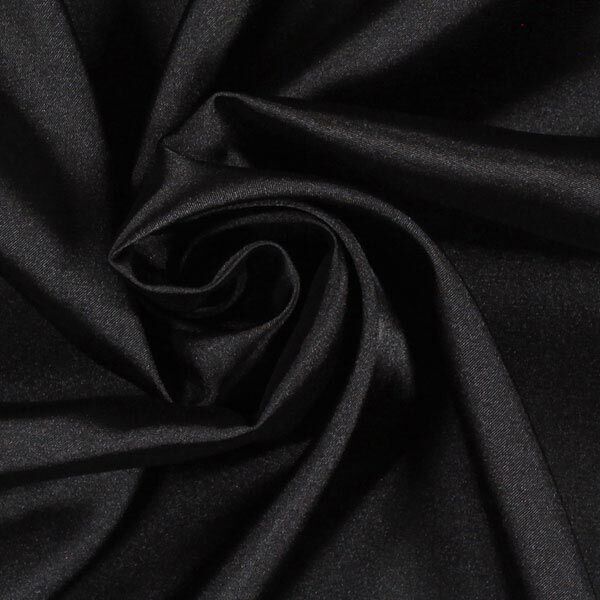 Stretch Satin – schwarz | Reststück 140cm