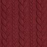 Jerseyjacquard Cloqué Zopfmuster – bordeauxrot,  thumbnail number 1