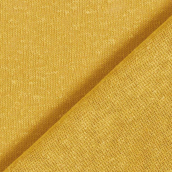 Jersey Leinen-Viskose-Mix uni – curry, image number 3